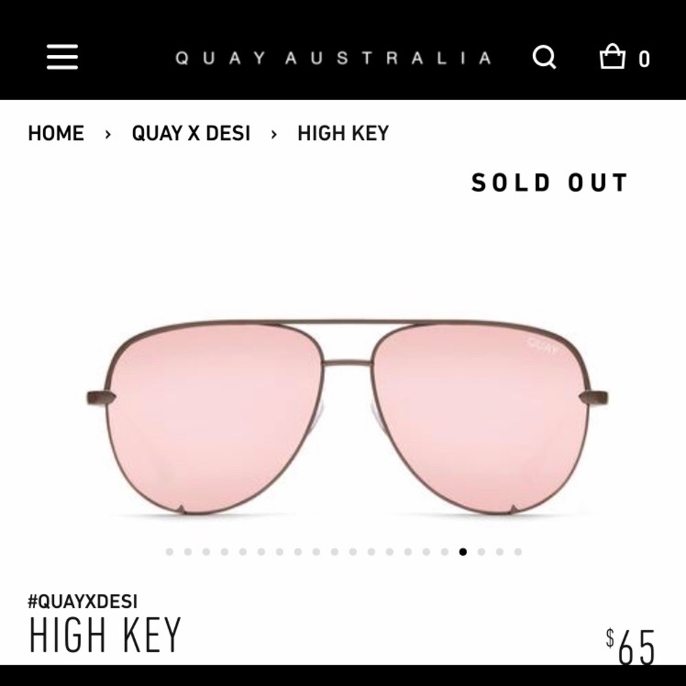 Quay Australia X Desi Perkins HIGH KEY sunnies